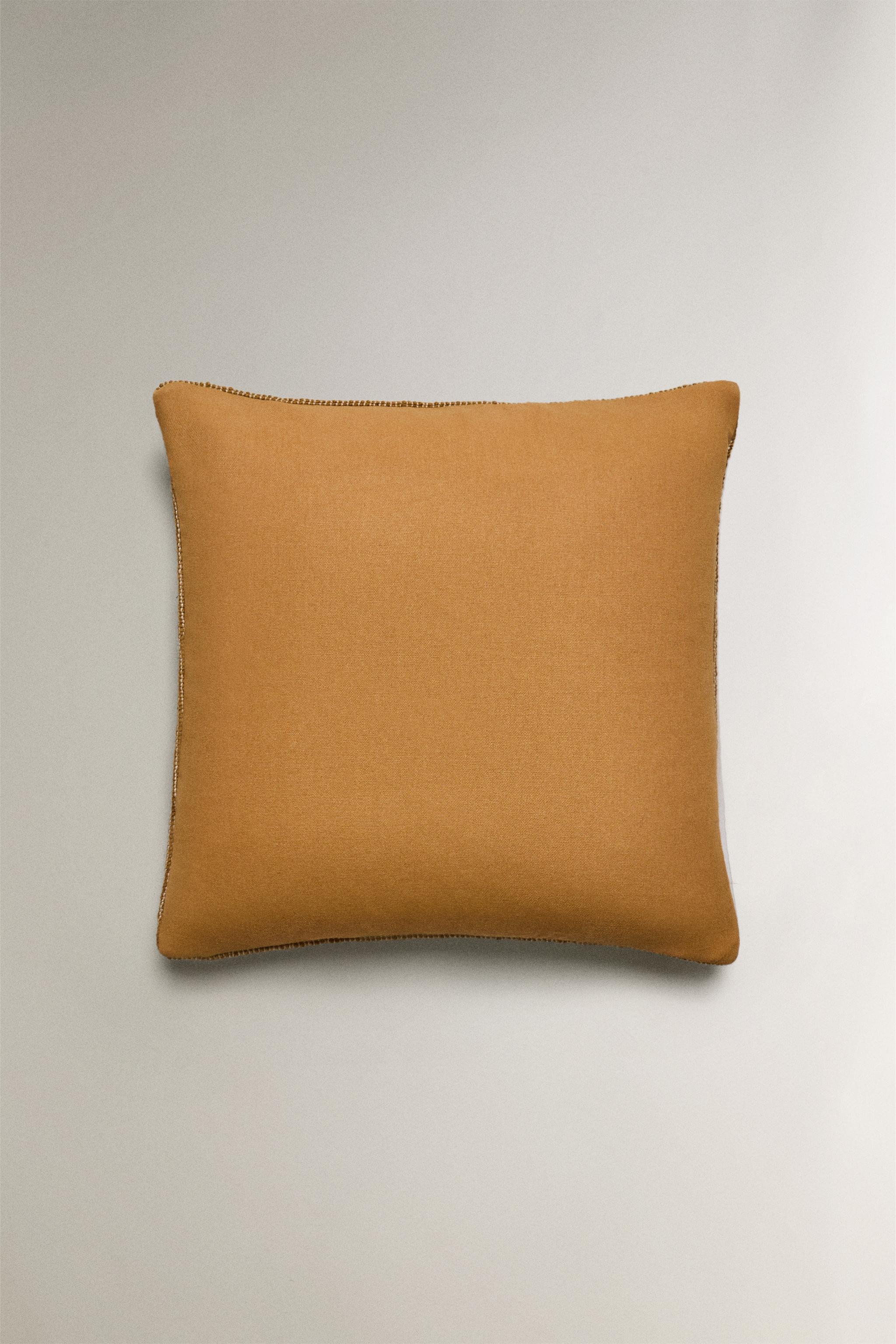 HOUSSE DE COUSSIN COTON ET LAINE